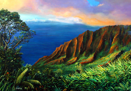 Kalalau Valley Lookout - Giclée on Paper